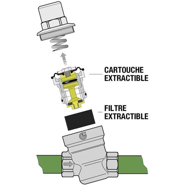 Tryckregulator - CALEFFI - R5331 - 3 bar - 3/4" - Mässing