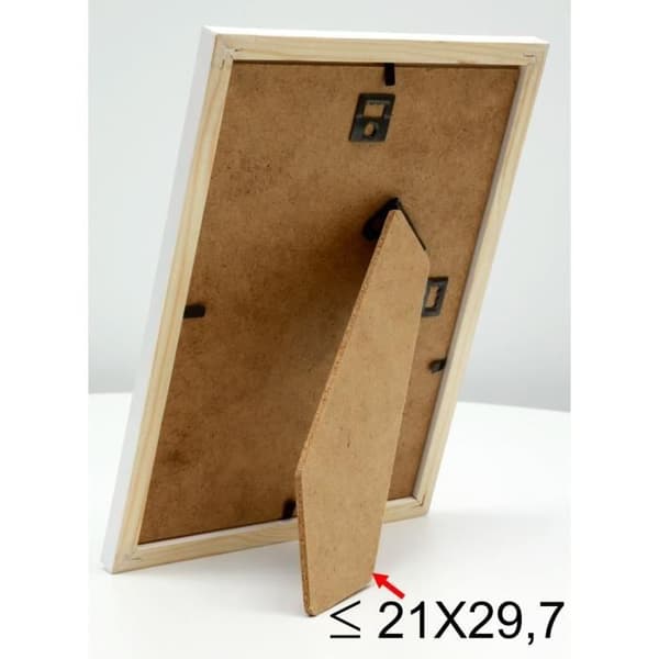 Fotram - DEKNUDT - S236 - Trä - 15x20 cm - Vit - Rektangulär