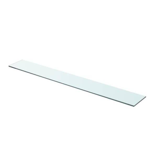 Transparent glashyllpanel 90 x 12 cm - VIDAXL - Grå - Samtida - Design
