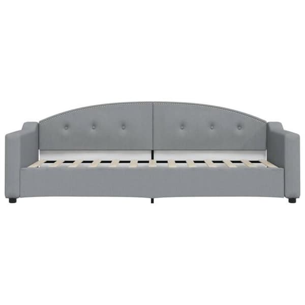 vidaXL Dagbädd Ljusgrå 80x200 cm Tyg 354178