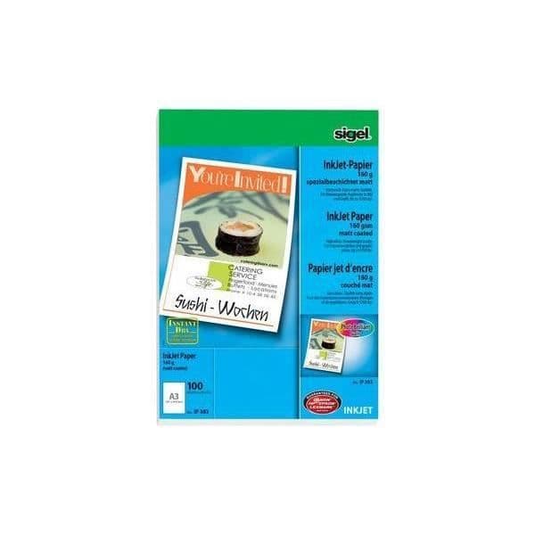 SIGEL Papper för bläckstråleskrivare A4 95 g/m² Extra vit - 200 ark (IP288)