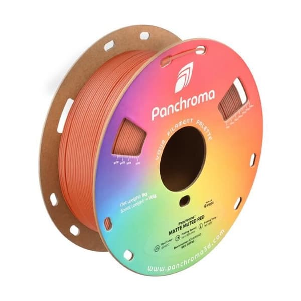 Filament 3D - POLYMAKER - Panchroma™ PLA Matt - Röd Matt - Bioplast - FDM