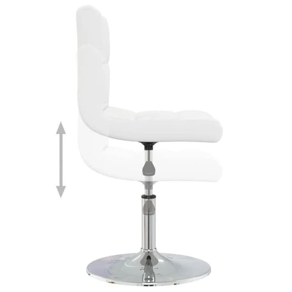 vidaXL Matstol Vit Konstläder 3087438