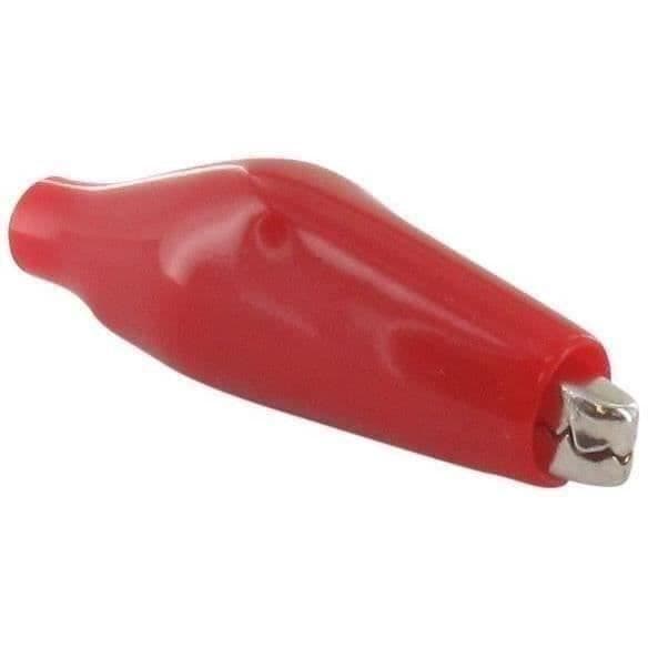 10-pack Alligator-klämmor 31mm - Röd - Elektrisk skydd - Klämma