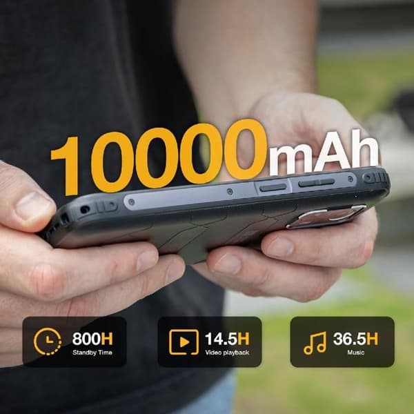 Smartphone - AGM - H MAX - Oförstörbar - 10000 mAh - Android 14 - IP68 - 4G