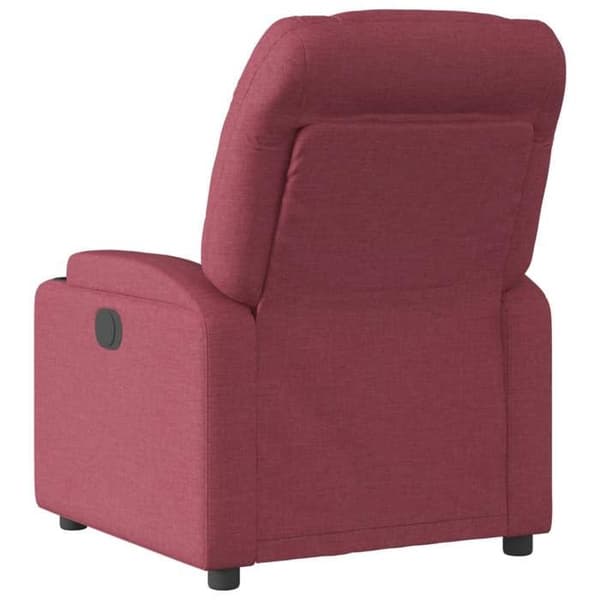 vidaXL Recliner Röd vinröd Tyg 372444