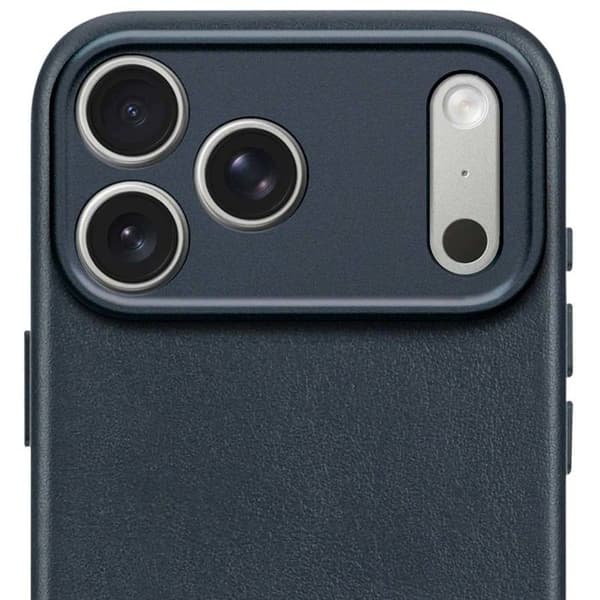 MagSafe-skal - AVKODAD - iPhone 17 Pro Max - Fullgrainsläder - Stötsäker - Blå