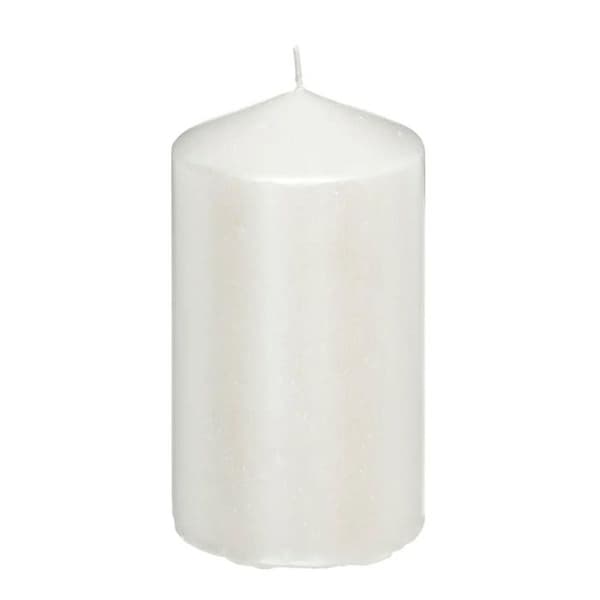 Bollformad Dekorationsljus "Satin" 12cm Vit