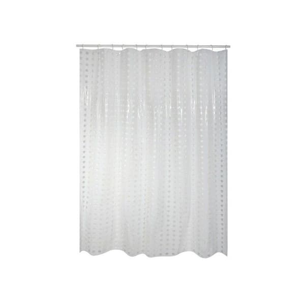 MSV Duschdraperi PVC 180x200cm Vit