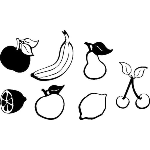 Plocka och sticka Väggdekal Frukt och grönsaker