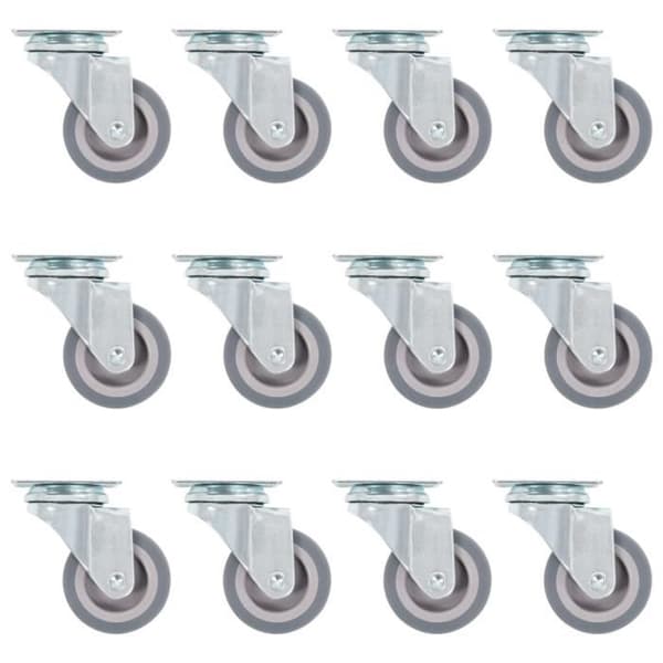 vidaXL 12 st Roulettes pivotantes 50 mm