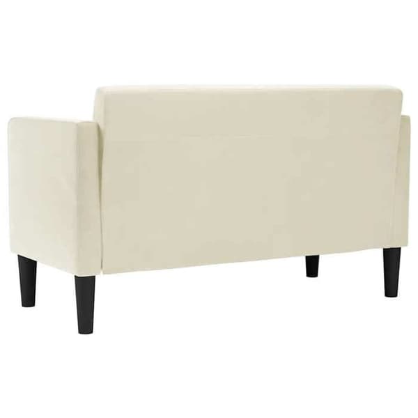 Soffa för två Cream 111 cm Sammet