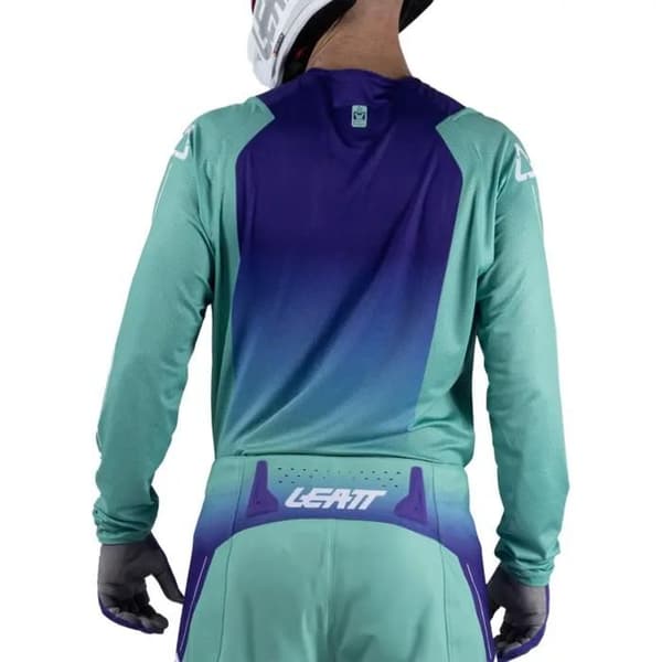 Långärmad motocrosströja Leatt 4.5 Lite - turkos/lila/vit
