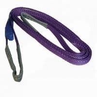Platt sling - SILVERLINE - 1 ton - 100% polyester - Olje resistant - Enligt EN1492-1