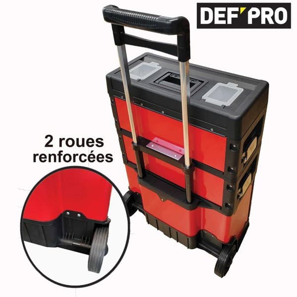 Vagn för verktyg - DEFPRO - 3 stapelbara moduler - 60 kg
