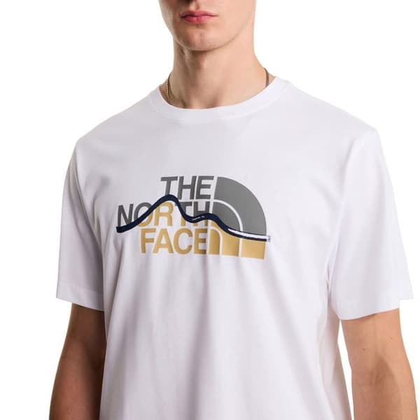 The North Face T-shirt Mountain Line Regular Vit - NF0A8GUXFN4