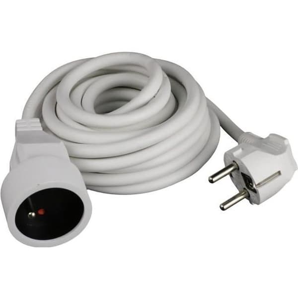 ZENITECH elektrisk förlängning 1m90 3x1mm² - Vit