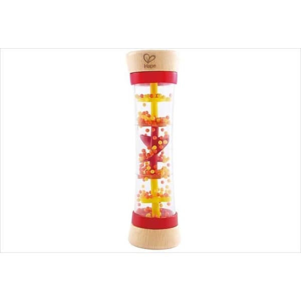 Hape - Trämusikalisk leksak för tidig inlärning - Red Rain Stick