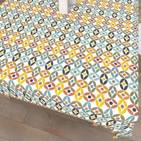Rektangulär anti-fläcktryckt bordsduk 140x300 cm OURANOS, av Soleil d'Ocre