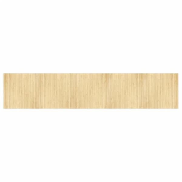 vidaXL Rektangulär matta i ljus natur 100x500 cm bambu, vardagsrumsmatta, rektangulär matta, modern matta, matta av 376825