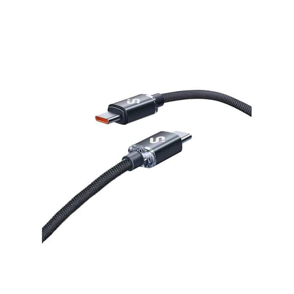 USB-C till USB-C-kabel - SUBBLIM - 2 meter - 60 W - Snabbladdning - Överföring 480 Mbps - Flätad nylon