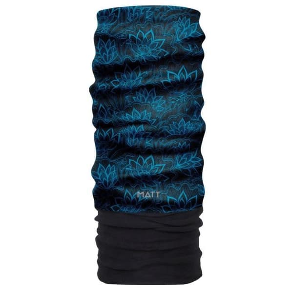MATT - Coolmax Polar Eco-scarf - Unisex, Blå blommig, One size