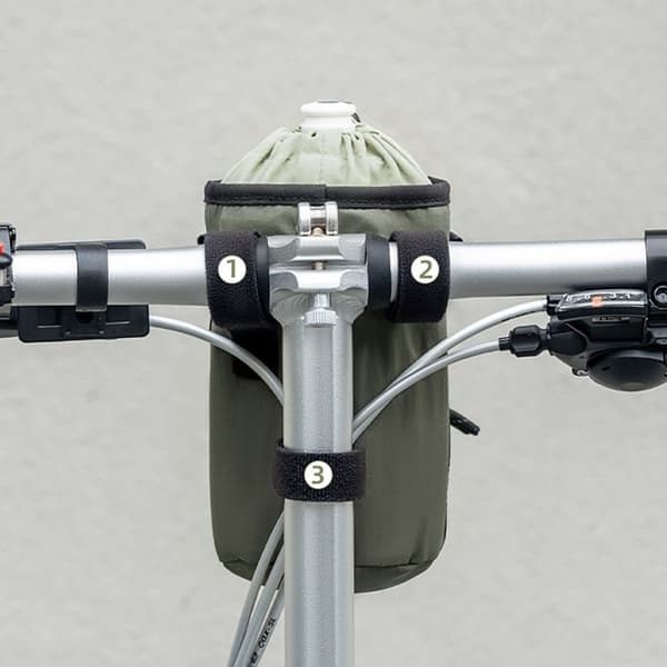 Cykelflaskväska 1L med axelrem - Grön