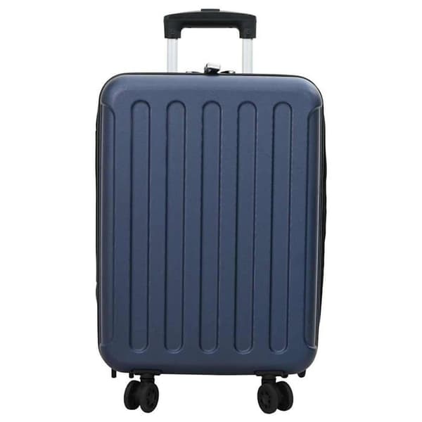 Modern rektangulär resväska - vidaXL - 34x23x55,5 cm - Mörkblå - Plast ABS - Rymlig förvaring