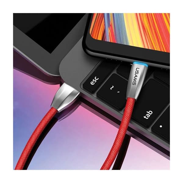 USB-C-kabel USAMS 1,2 m röd