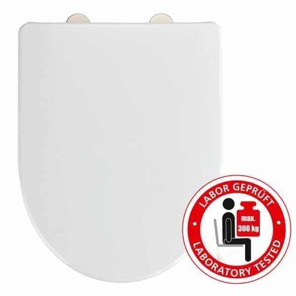 Toalettsits - WENKO - Exklusiv nr 9 - Duroplast - Easy-Close system - Universal