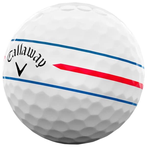 Låda med 12 Callaway Chrome Soft Triple Track 360 golfbollar