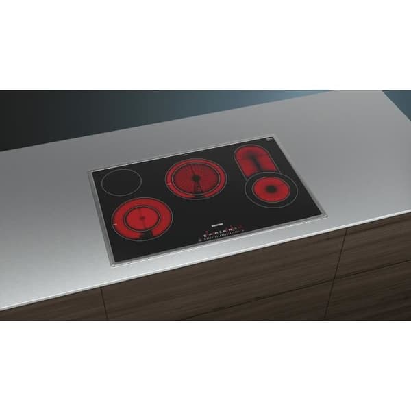 Glaskeramik - SIEMENS - ET845FCP1D - 5 tallrikar - Touch - Svart - Glaskeramik