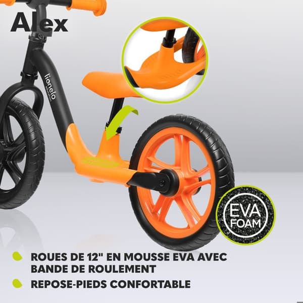 Lionelo - Balanscykel Alex barncykel - Orange