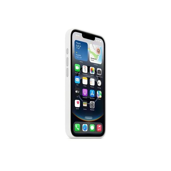 Tillbehör för Apple mobiltelefon i silikon vit för iPhone 16:e och 17:e