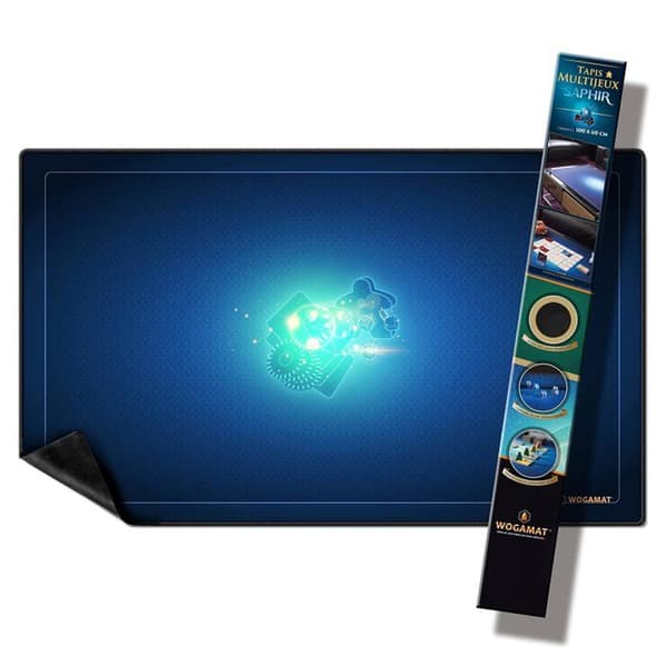 Multispelmatta Wogamat Saphir Storlek 2 60 x 100 cm Blå