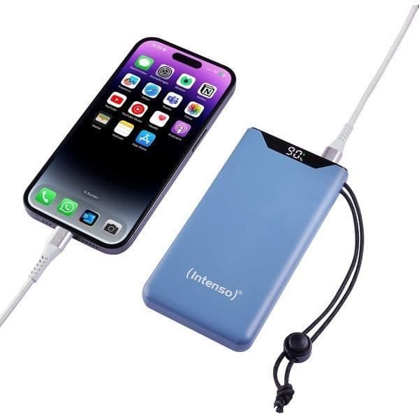 Batteribank - INTENSO - 7332035 - 10000 mAh - Litium Polymer - Blå