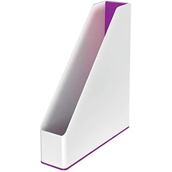 Tidningsställ - LEITZ - WOW Dual - Lila - Plast - Modern förvaring