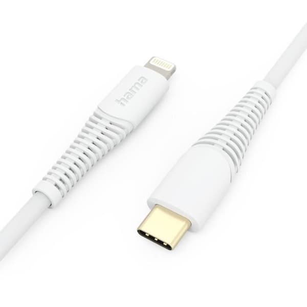 USB-C-kabel - Apple - Lightning 1,5m - Snabbladdning - Dataöverföring 480 Mbit/s - Vit