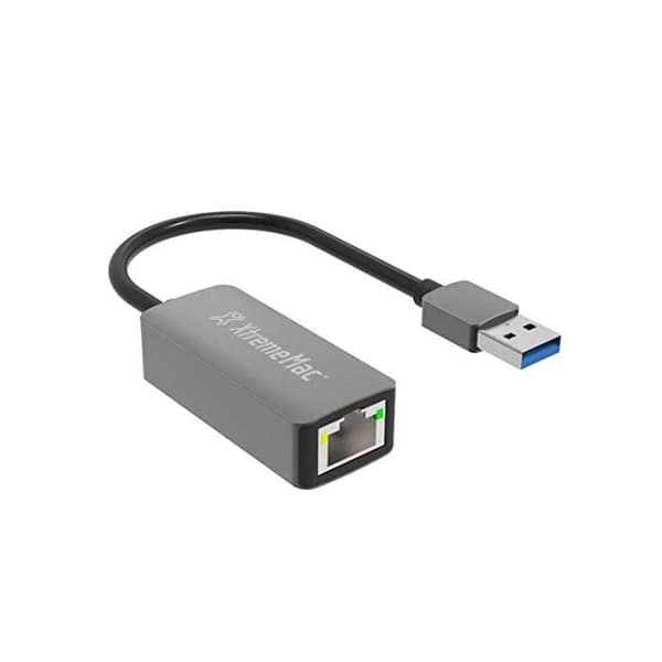 USB-A till Ethernet-adapter - XtremeMac - XWH-AAE-13 - 1000 Mbps - Aluminium - Rymdgrå