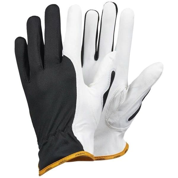 TEGERA Pro Microthan precision skyddshandskar - svart/gul/vit - Svart - Storlek 6