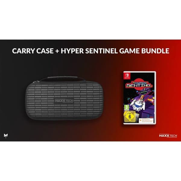 Maxx Tech Premium Housse för Switch 1 & 2 + Spel Hyper Sentinel Nintendo Switch (Endast nedladdningskod)