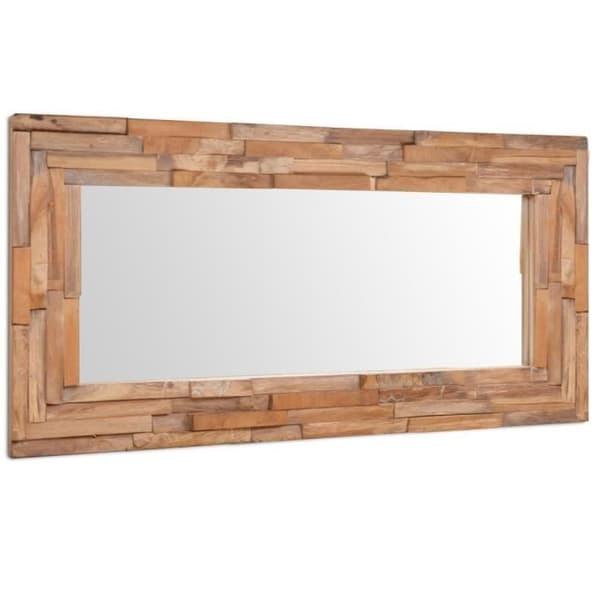MVS Dekorspegel Teak 120 x 60 cm Rektangulär ®Contemporary®ZFQSGD®