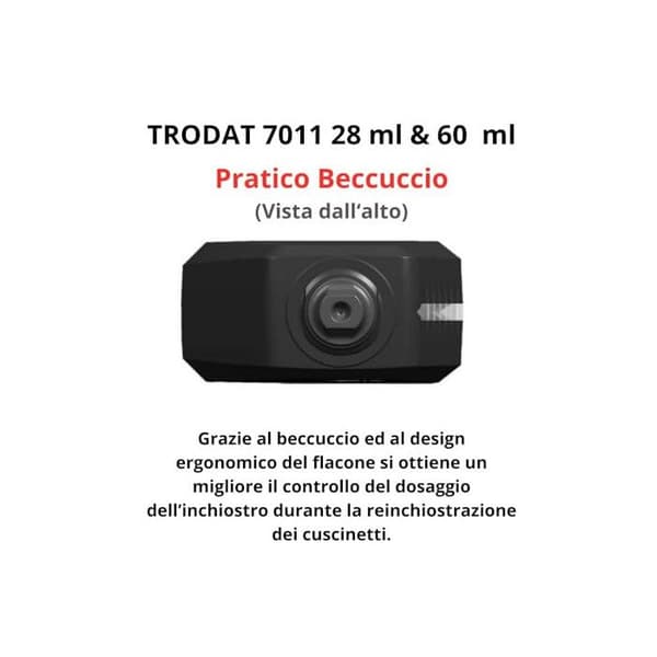 Stämpelbläck - Trodat - 7011 - Röd - 28 ml