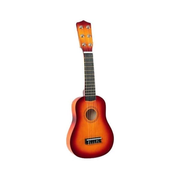 Akustisk gitarr - MUSIK - Min första gitarr Trä 53cm - 53 cm - Orange - För barn