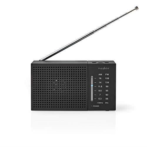 NEDIS UKW/AM-Radio - 1,5 W - Taschenformat - Schwarz