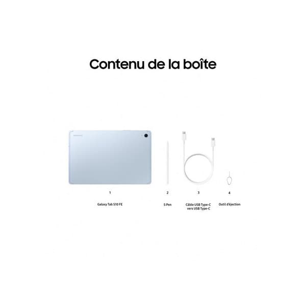 Galaxy - Tab S10FE - 10.9 - 8Go 128Go - Blå