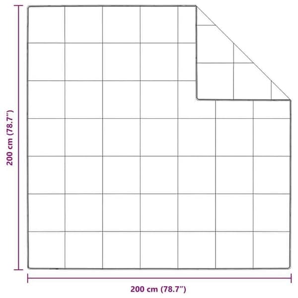 vidaXL Vintertäcke Vit 200 x 200 cm Dun 42007654