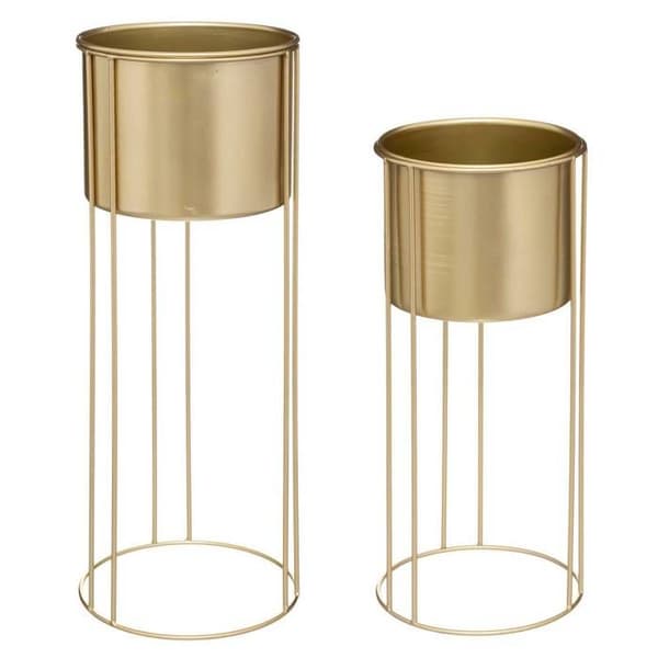 Set med 2 burkar "Artif" i guldmetall