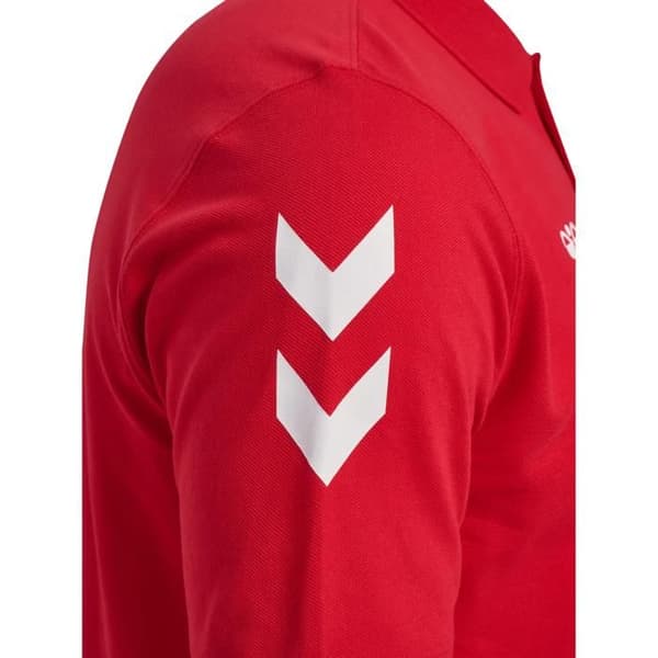Polo Hummel Go 2.0 Chevron - äkta röd