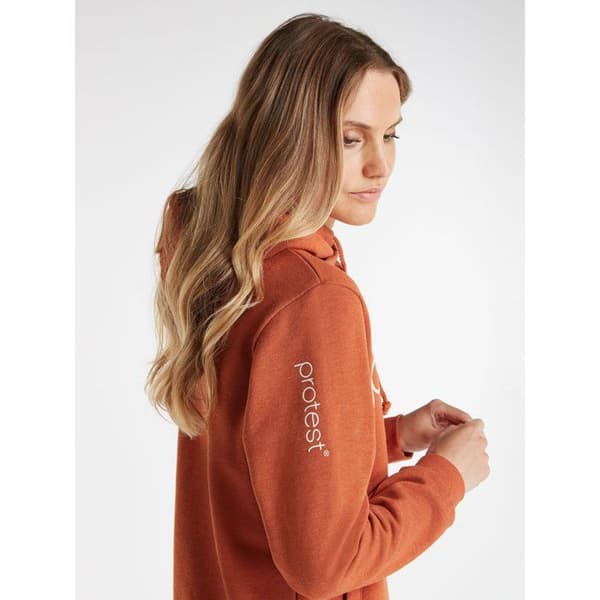 Klassisk hoodie för kvinnor Protest - ekorrbrun